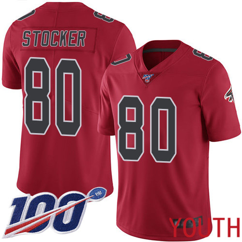 Atlanta Falcons Limited Red Youth Luke Stocker Jersey NFL Football 80 100th Season Rush Vapor Untouchable